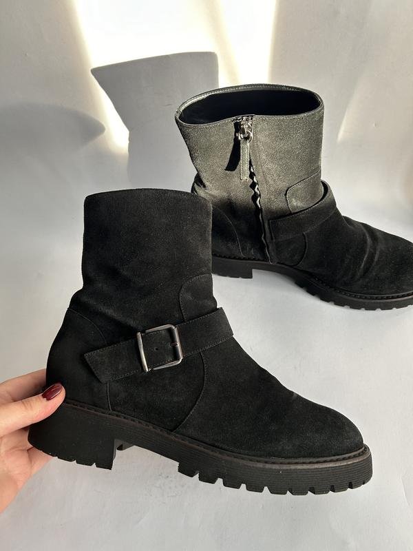 Женские Giuseppe Zanotti Ботинки Чёрный Замша 40