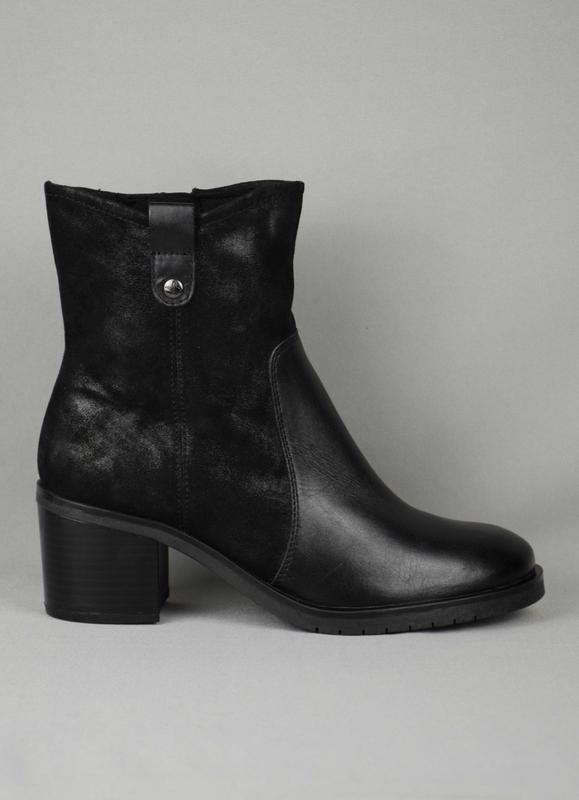 Женские Caprice Ботильоны Чёрные Кожа 41