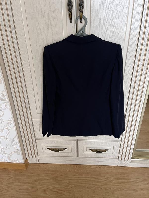 Femme Armani Collezioni Blazer Bleu Marine Laine