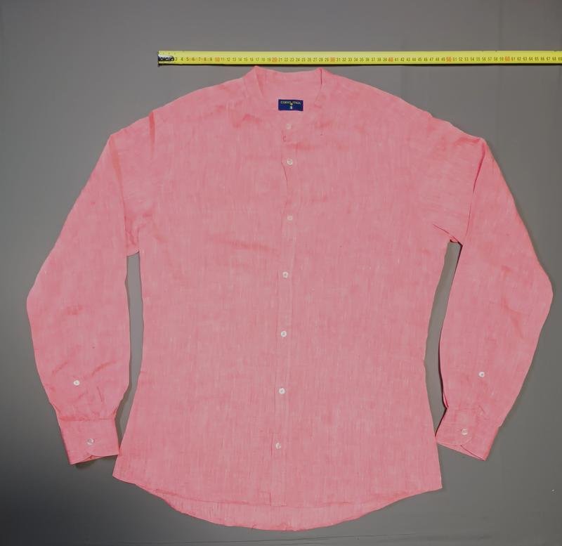 Donna Corso Camicia Rosa Lino 38 / M / 46