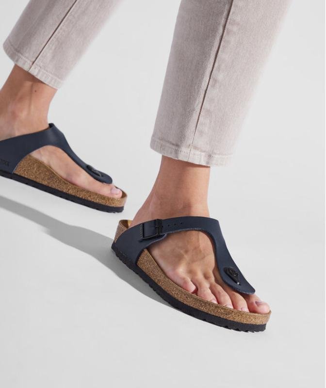 Женские Birkenstock Вьетнамки Чёрные 37