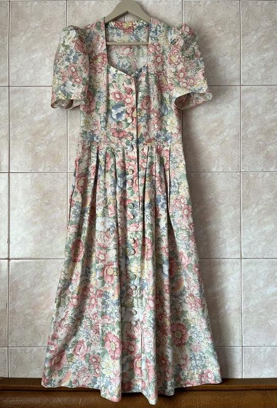Женское Vintage Платье Разноцветный Хлопок 36 / S