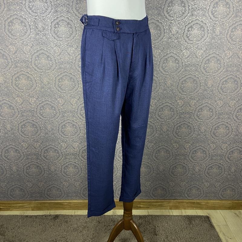 Homme No Name Pantalon Bleu Marine Polyester 31 /