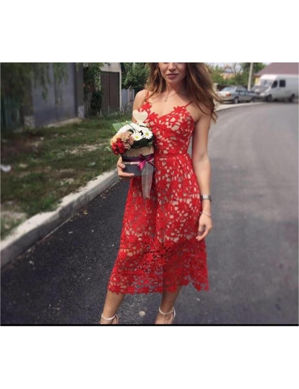 Women Self-Portrait Dress Red 38 / M / 46