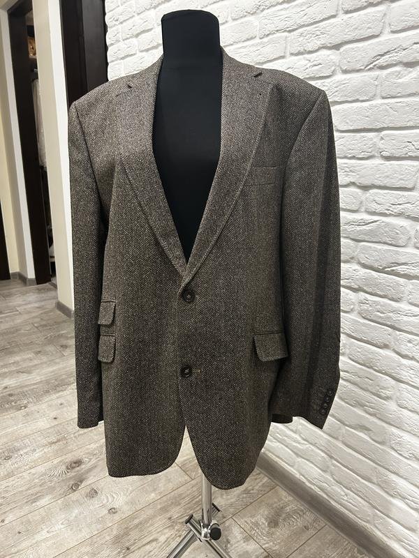 Мужской Carl Gross Пиджак Коричневый Шерсть 46 /