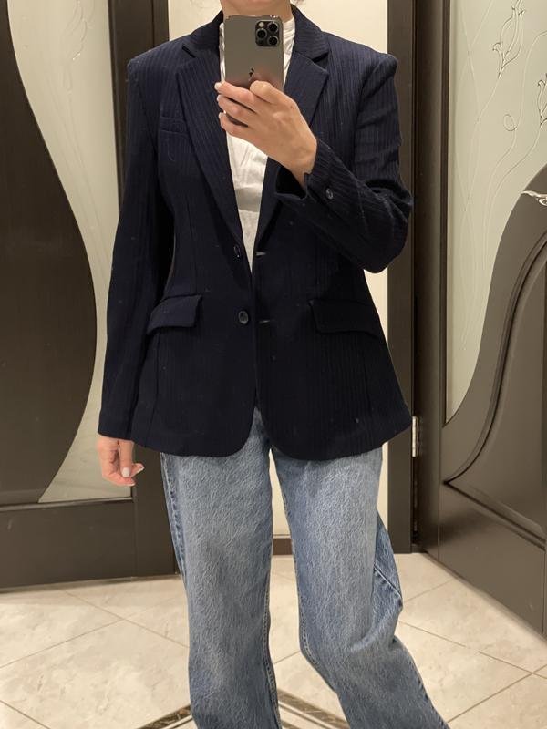 Женский Circolo 1901 Пиджак Тёмно-синий Хлопок S