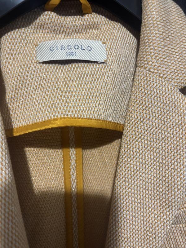 Женский Circolo 1901 Пиджак Бежевый Хлопок 34 / XS