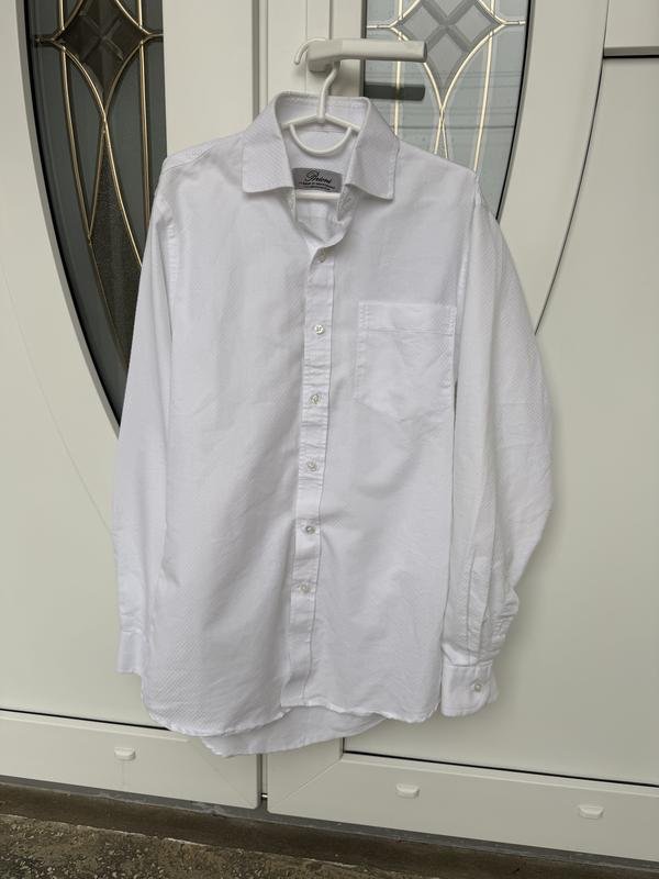 Men Brioni Shirt White 40 /L / 48