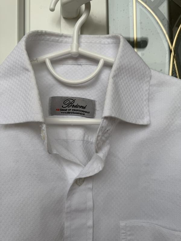 Men Brioni Shirt White 40 /L / 48