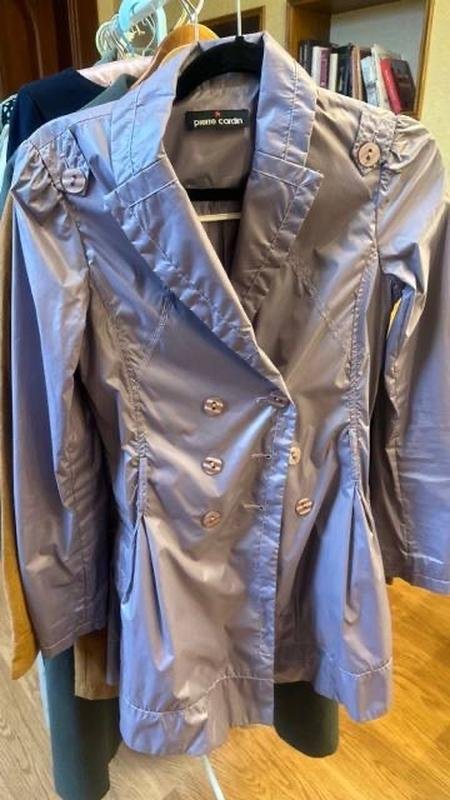Donna Pierre Cardin Trench Coat Viola 34 / XS / 42