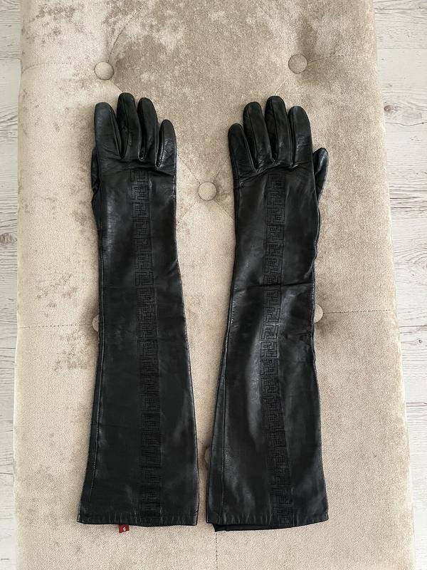 Femme Fendi Gants Noir Cuir S