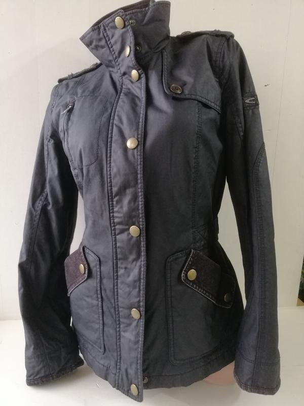 Women Camel Active Jacket Black Cotton 38 / M / 46