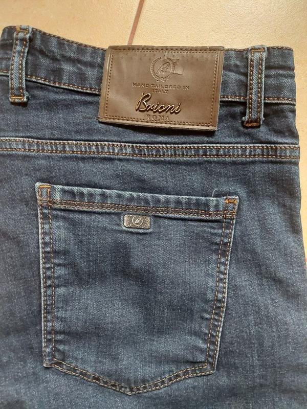 Men Brioni Jeans Navy Denim 34