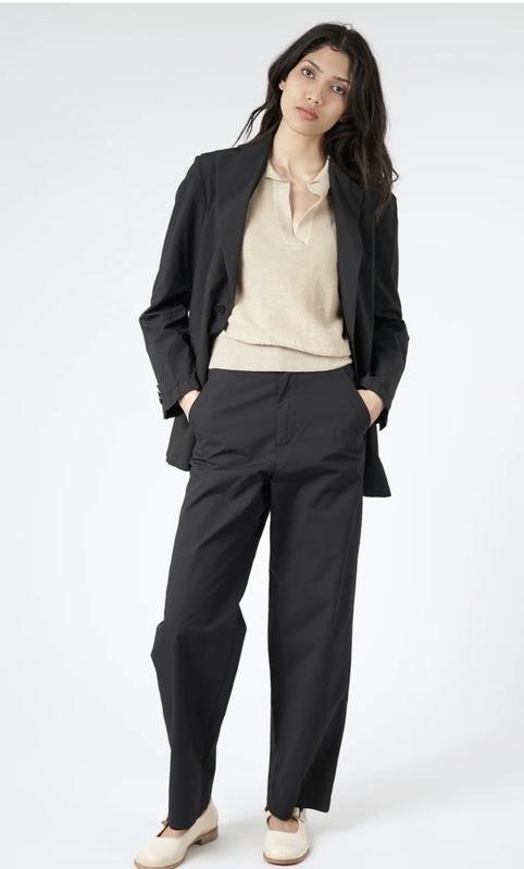 Donna Barena Venezia Pantaloni Nero Lana 40 / L /