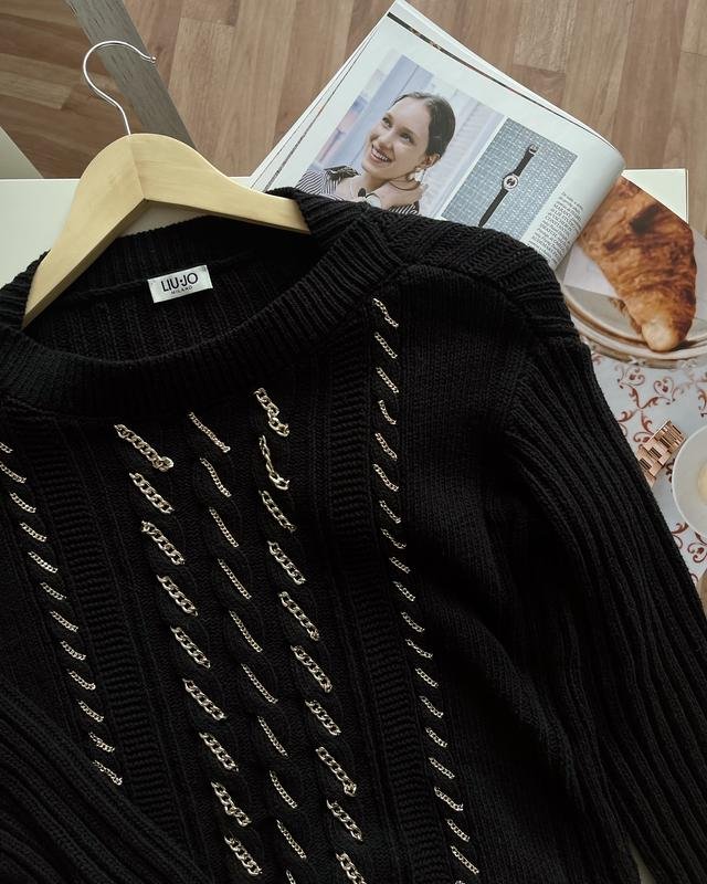 Женский Liu Jo Светр Чёрный Хлопок 36 / S / 44