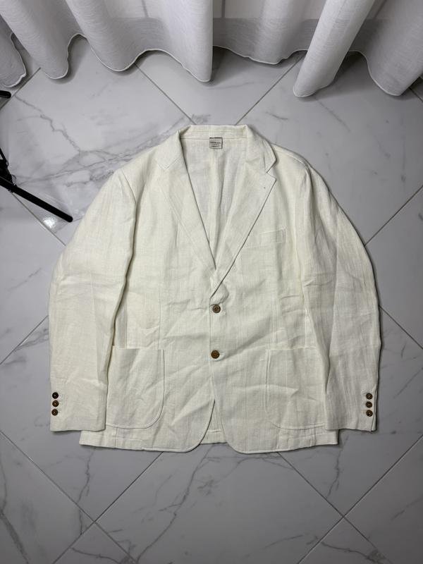 Damen Martina Vidal Venezia Blazer Weiß Leinen 40