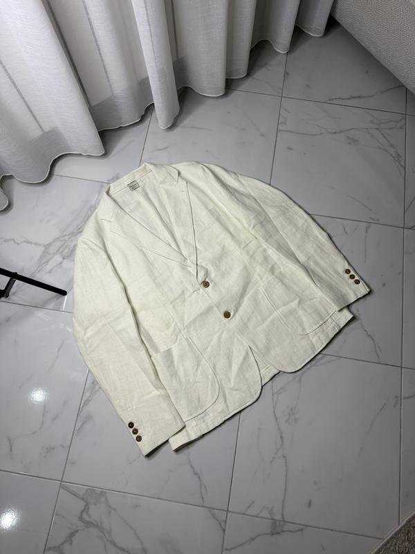 Damen Martina Vidal Venezia Blazer Weiß Leinen 40