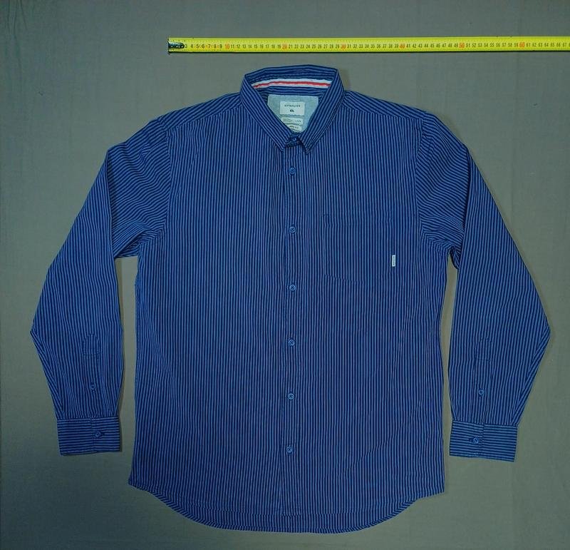 Herren Quiksilver Hemd Schwarz Baumwolle 40 /L /