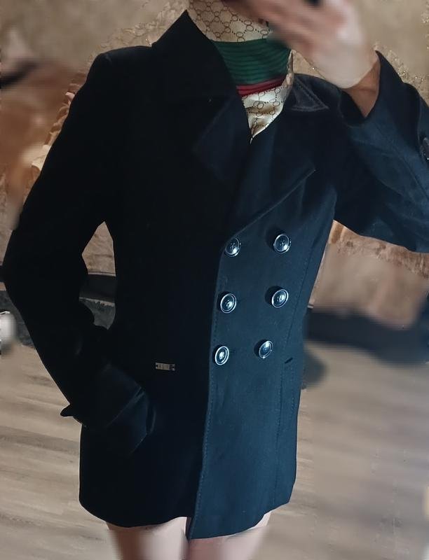 Femme Franca Luca Manteau Noir Laine 38 / M / 46