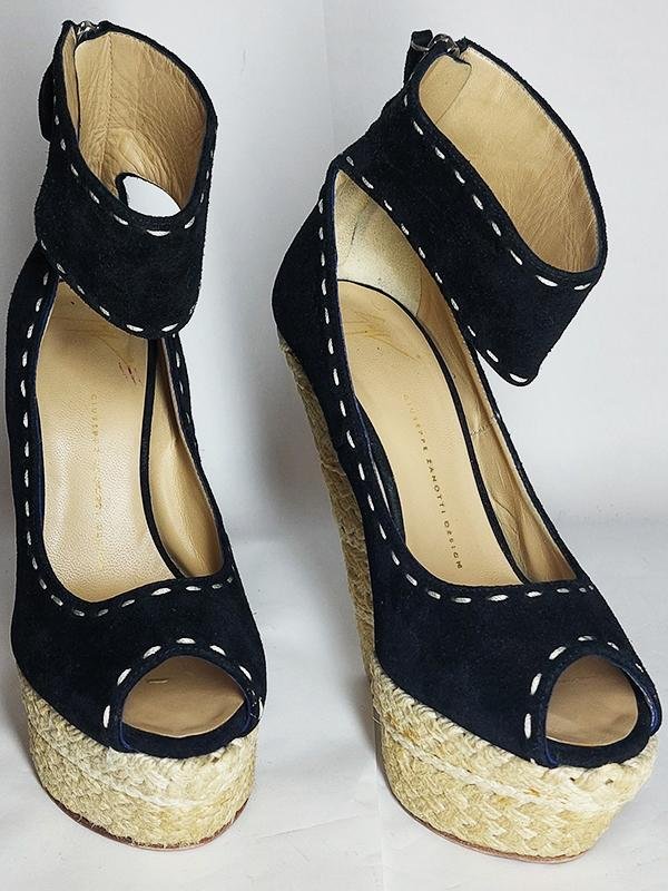 Женские Giuseppe Zanotti Эспадрильи Чёрный Замша