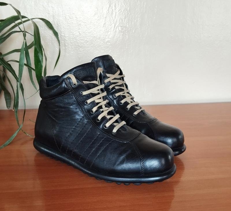 Herren Camper Stiefel Schwarz Leder 43