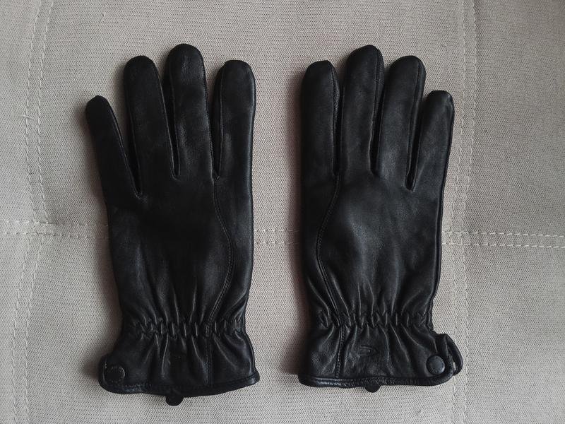 Herren Camel Active Handschuhe Schwarz Leder XL