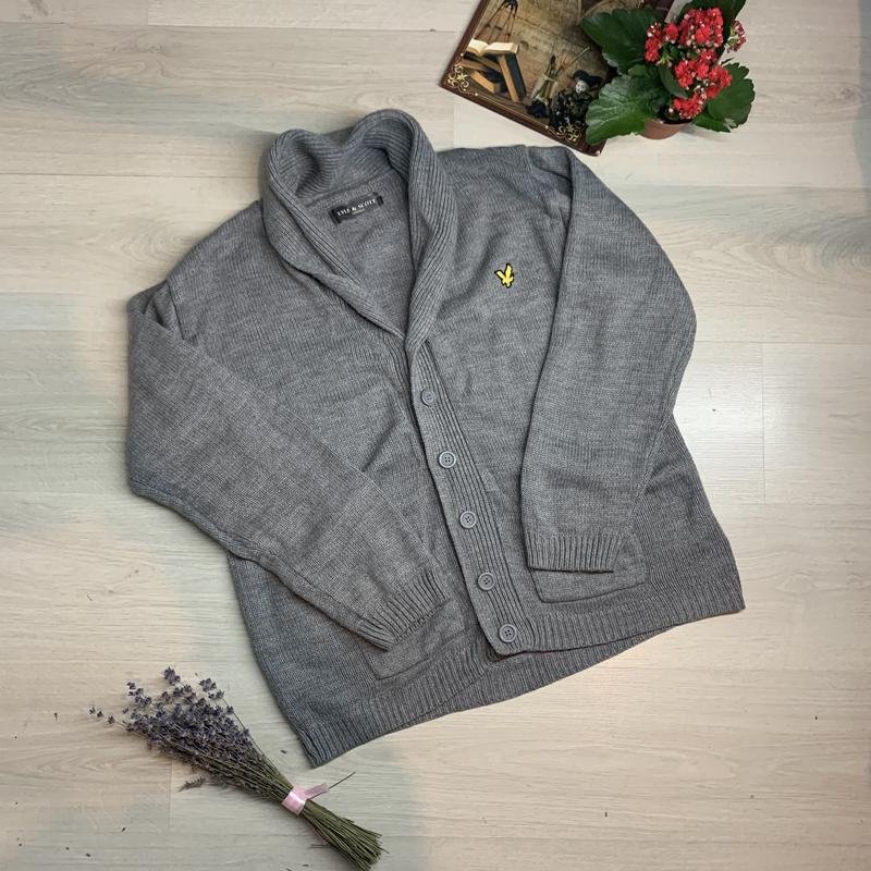 Women Lyle & Scott Sweater Grey Acrylic S-M