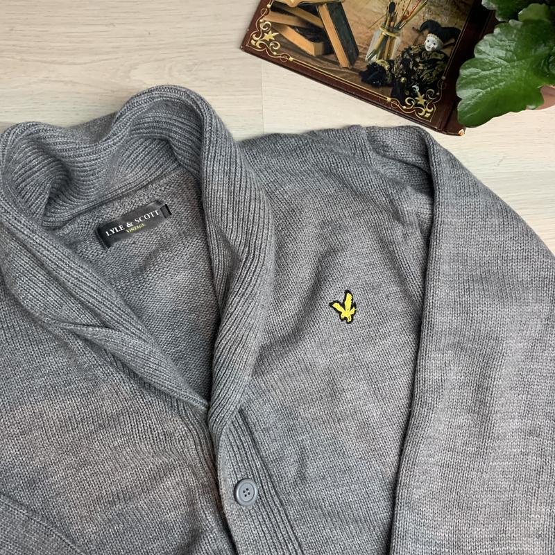 Women Lyle & Scott Sweater Grey Acrylic S-M