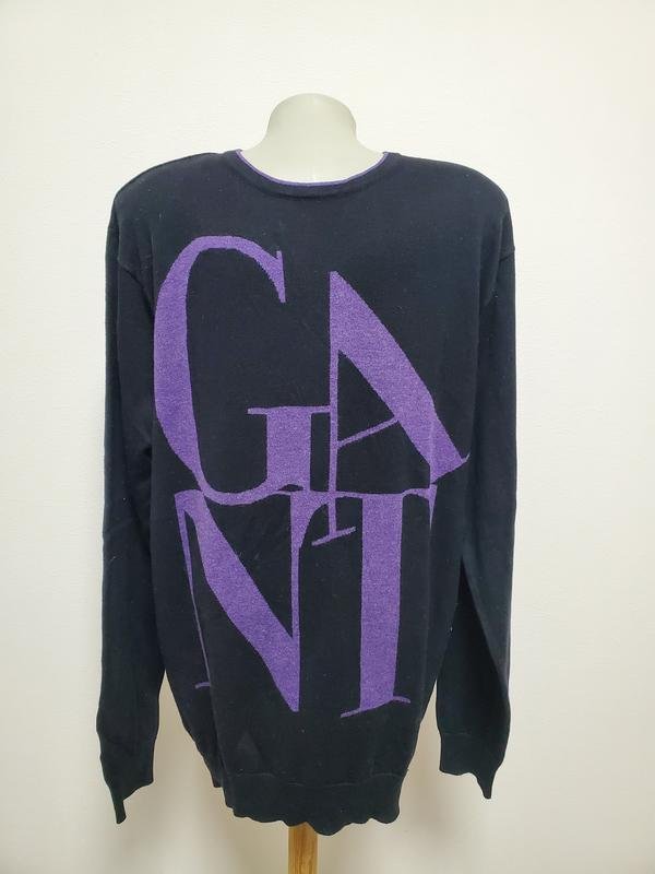 Homme Gant Pull Noir Tricot 40 /L / 48