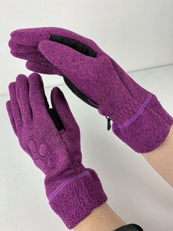 Damen Jack Wolfskin Handschuhe Rosa Polyester L