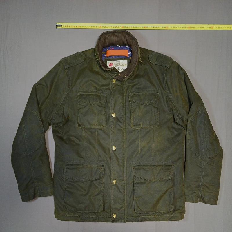 Men Boden Waxed Jacket Yellow Cotton 40 /L / 48