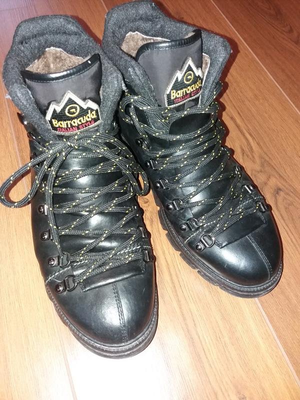 Homme Barracuda Bottes Noir Cuir 42