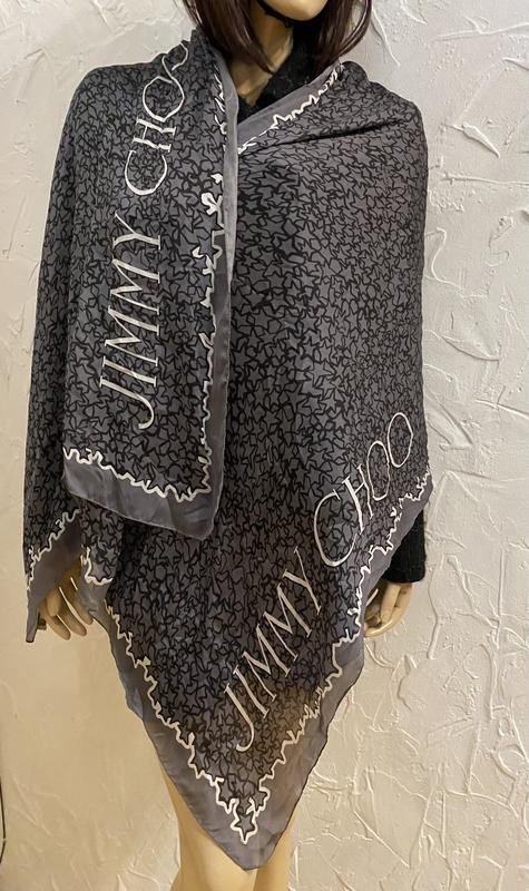 Damen Jimmy Choo Schal Grau Seide