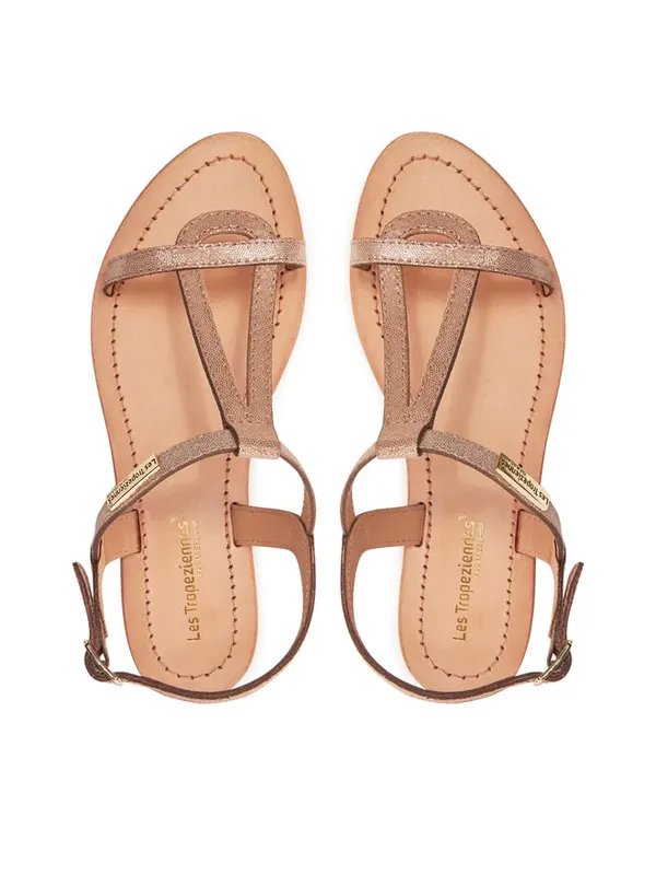 Femme Les Tropeziennes Sandales Beige Cuir 39