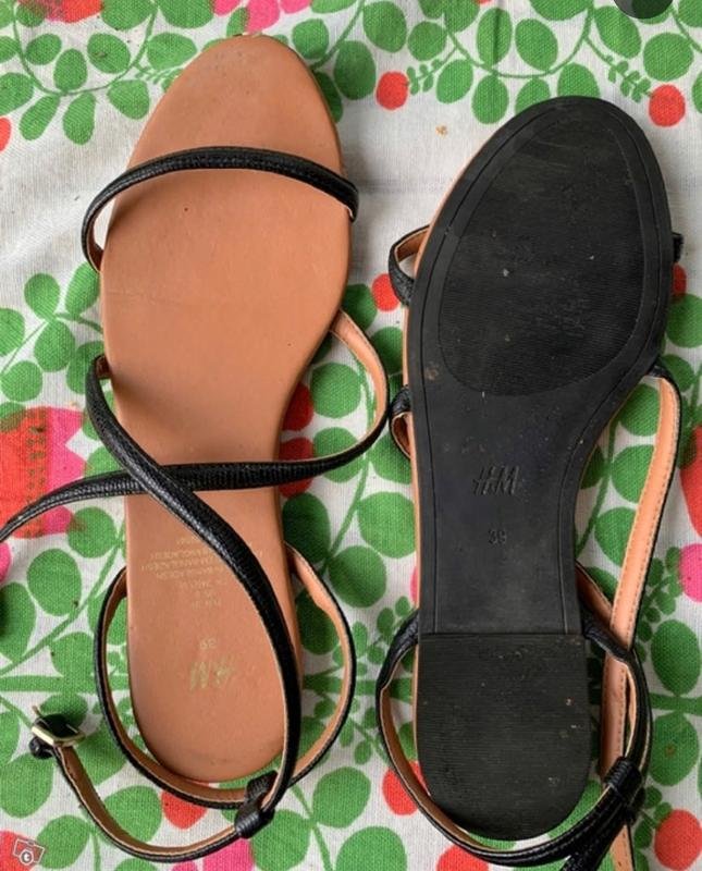 Damen H&M Sandalen Braun Synthetik 39