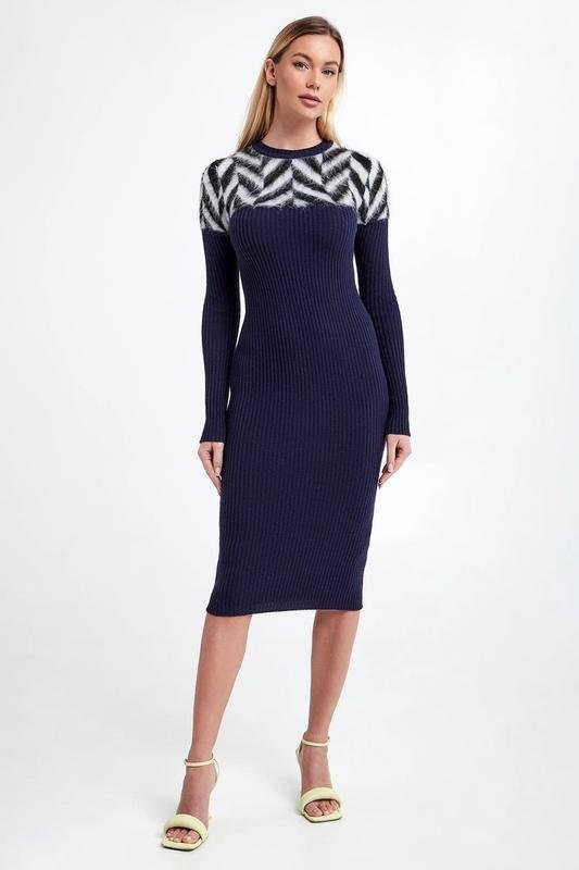 Women Sportmax Dress Navy Acrylic 36 / S / 44