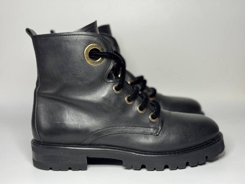 Женские AGL Ботинки Чёрные Кожа 39