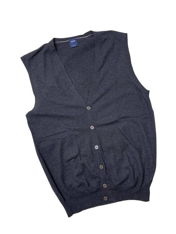 Homme Boggi Milano Gilet Gris Laine 38 / M / 46