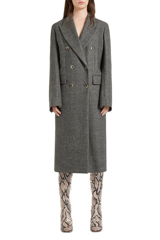 Women Sportmax Coat Grey 34 / XS / 42