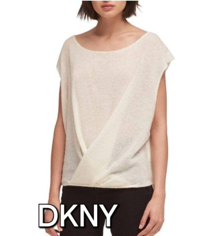 Femme DKNY Pull Blanc Acrylique 38 / M / 46
