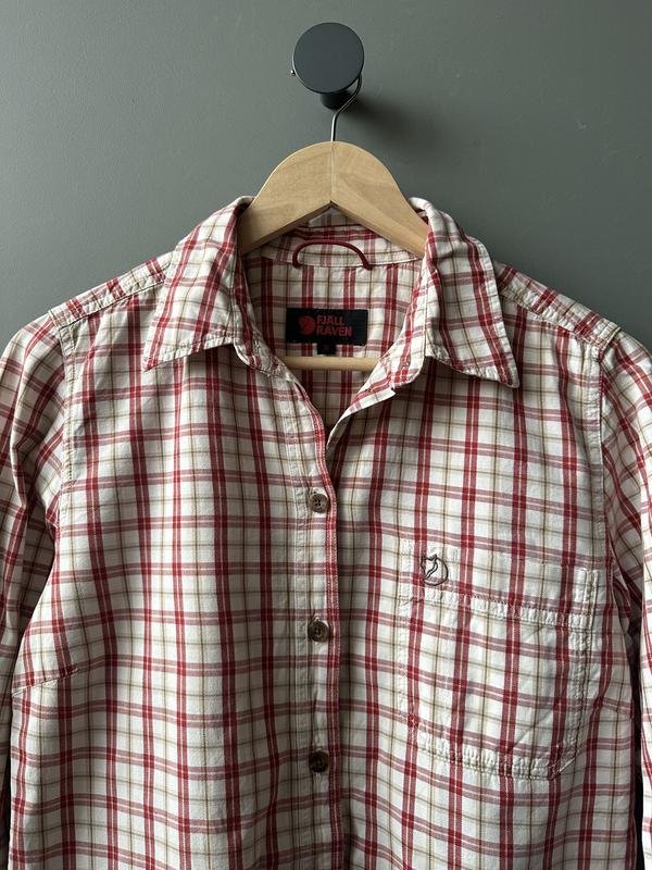 Женская Fjällräven Сорочка Красная Хлопок 36 / S /