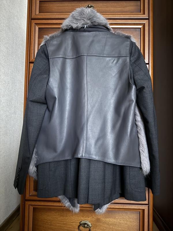 Damen Rene Lezard Weste Grau Leder 38 / M / 46