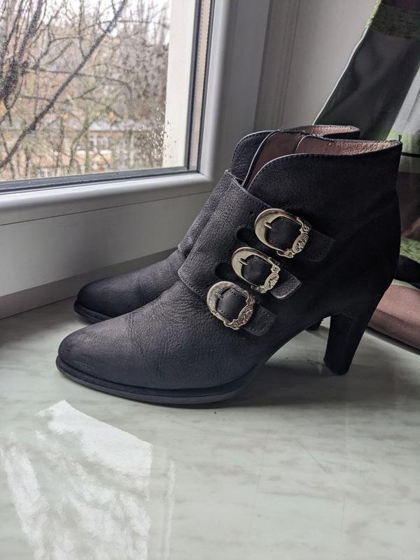 Женские Wonders Ботильоны Чёрный Нубук 38