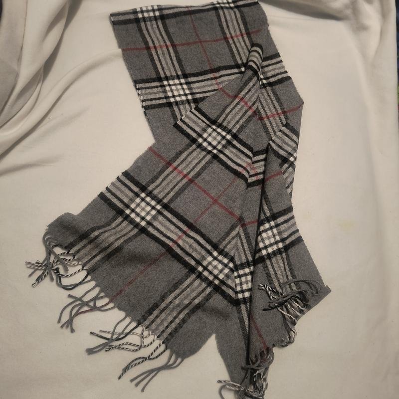 Мужской Burberry Шарф Серый