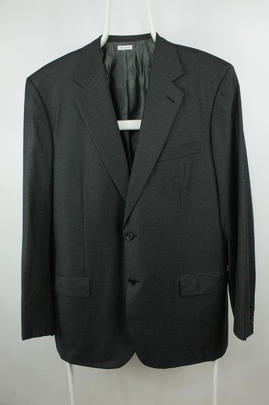 Men Brioni Blazer Grey Wool 40 /L / 48