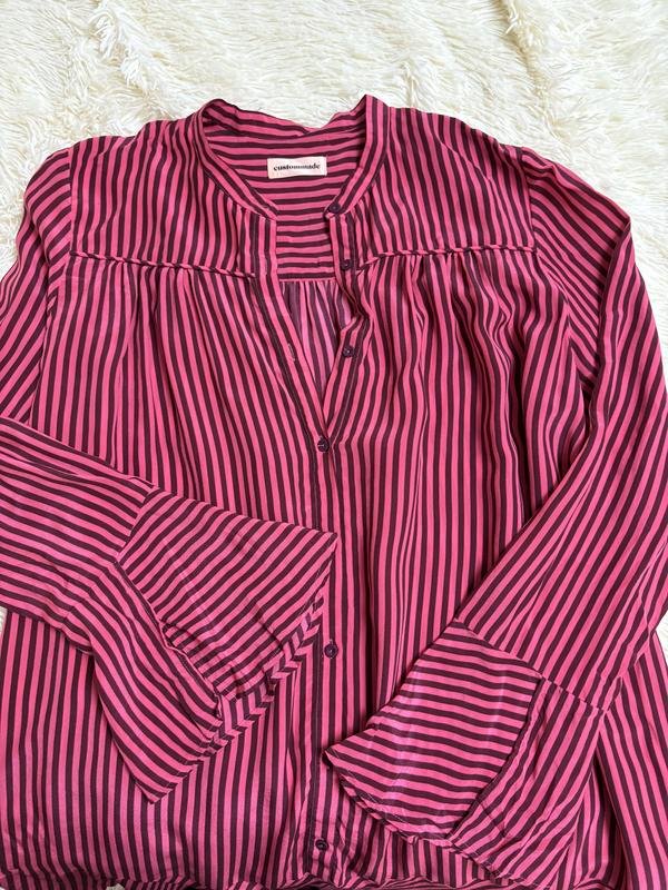 Femme Custommade Robe Rose Soie 38 / M / 46