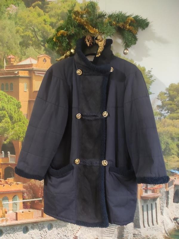 Femme Nina Ricci Veste Bleu Marine Coton 38 / M /