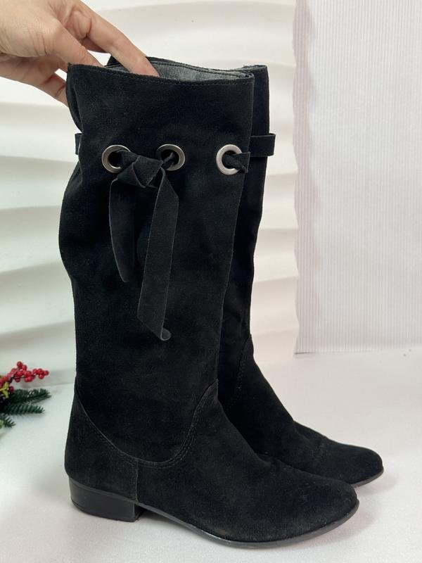 Femme Roberto Santi Bottes Noires Suède 37