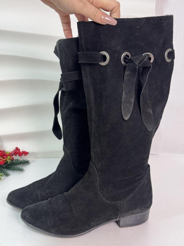 Femme Roberto Santi Bottes Noires Suède 37