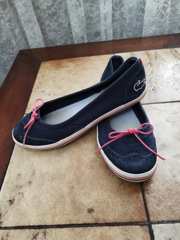 Femme Lacoste Mocassins Rose Coton 36